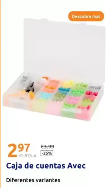 Action Avec - caja de cuentas oferta