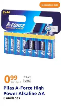 Action A force - pilas high power alkaline aa oferta
