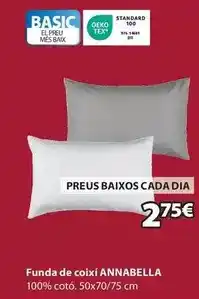 JYSK Basic - funda de coixi annabella oferta