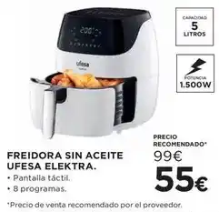 Hipercor Ufesa - freidora sin aceite oferta