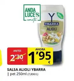 Supermercados MAS YBARRA Salsa alioli oferta