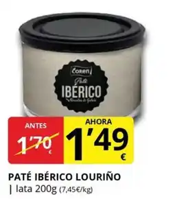 Supermercados MAS Paté ibérico louriño oferta