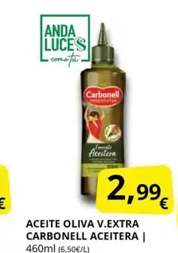 Supermercados MAS Aceite oliva v.extra carbonell aceitera oferta