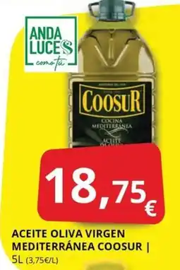 Supermercados MAS COOSUR Aceite oliva virgen mediterránea oferta
