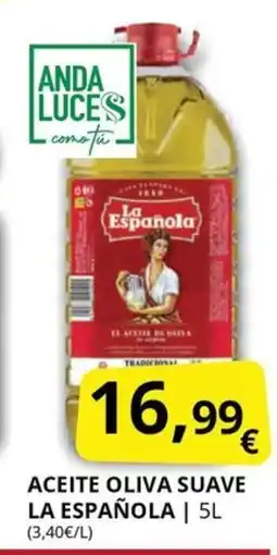 Supermercados MAS LA ESPAÑOLA Aceite oliva suave oferta