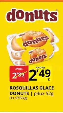 Supermercados MAS DONUTS Rosquillas glace oferta
