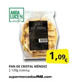 Supermercados MAS Pan de cristal méndez oferta