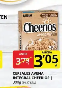 Supermercados MAS CHEERIOS Cereales avena integral oferta
