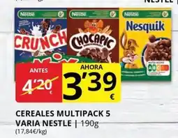 Supermercados MAS NESTLE Cereales multipack 5 varia oferta