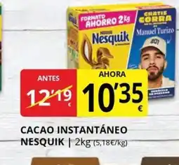 Supermercados MAS NESQUIK Cacao instantáneo oferta