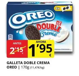 Supermercados MAS OREO Galleta doble crema oferta