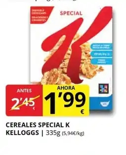 Supermercados MAS Cereales special k kelloggs oferta