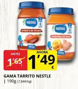 Supermercados MAS NESTLE Gama tarrito oferta