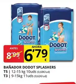 Supermercados MAS Bañador dodot splashers oferta