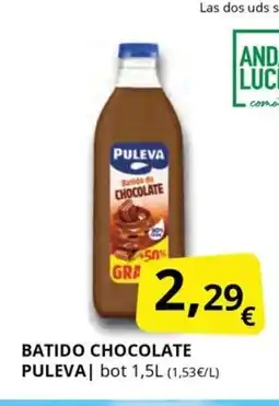 Supermercados MAS PULEVA Batido chocolate oferta