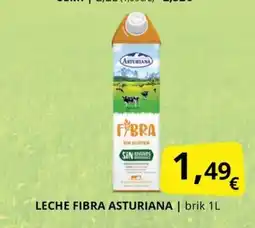 Supermercados MAS ASTURIANA Leche fibra oferta