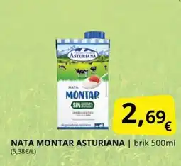 Supermercados MAS ASTURIANA Nata montar oferta