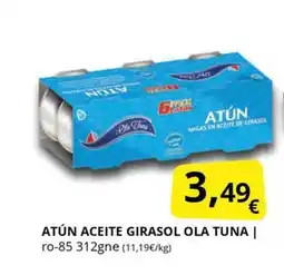 Supermercados MAS Atún aceite girasol ola tuna oferta