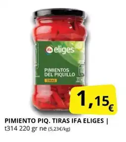 Supermercados MAS IFA ELIGES Pimiento piq. tiras oferta