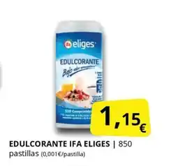 Supermercados MAS IFA ELIGES Edulcorante oferta