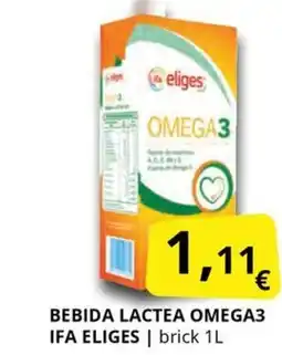 Supermercados MAS IFA ELIGES Bebida lactea omega 3 oferta