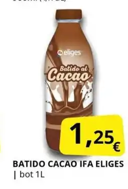 Supermercados MAS IFA ELIGES Batido cacao oferta