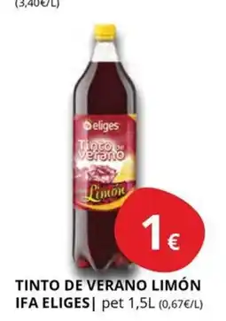 Supermercados MAS IFA ELIGES Tinto de verano limón oferta