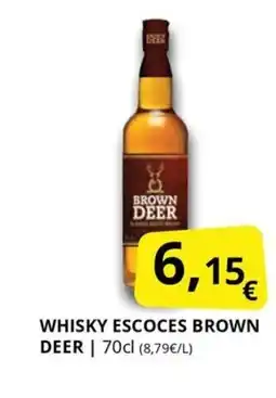 Supermercados MAS BROWN DEER Whisky escoces oferta
