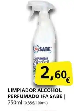 Supermercados MAS IFA SABE Limpiador alcohol perfumado oferta