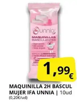 Supermercados MAS IFA UNNIA Maquinilla 2h bascul mujer oferta