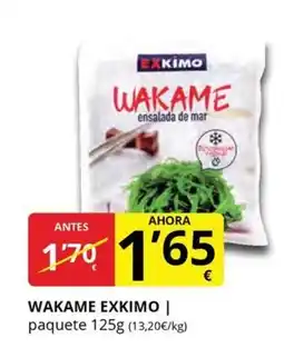 Supermercados MAS EXKIMO Wakame oferta