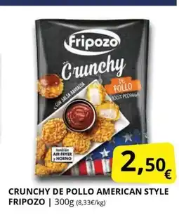Supermercados MAS FRIPOZO Crunchy de pollo american style oferta
