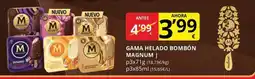Supermercados MAS MAGNUM Gama helado bombón oferta