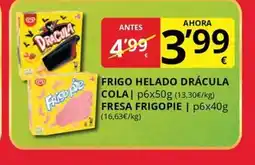 Supermercados MAS Frigo helado drácula cola oferta