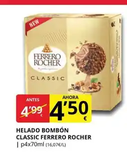 Supermercados MAS FERRERO ROCHER Helado bombón classic oferta