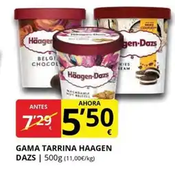 Supermercados MAS HAAGEN DAZS Gama tarrina oferta