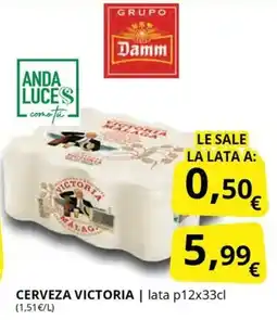Supermercados MAS VICTORIA Cerveza oferta