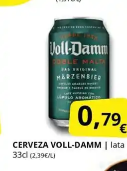 Supermercados MAS VOLL-DAMM Cerveza oferta