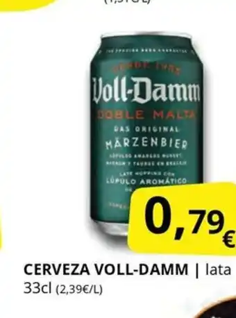 Supermercados MAS VOLL-DAMM Cerveza oferta