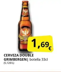 Supermercados MAS GRIMBERGEN Cerveza double oferta