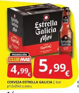Supermercados MAS ESTRELLA GALICIA Cerveza oferta