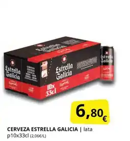 Supermercados MAS ESTRELLA GALICIA Cerveza oferta