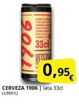 Supermercados MAS 1906 Cerveza oferta