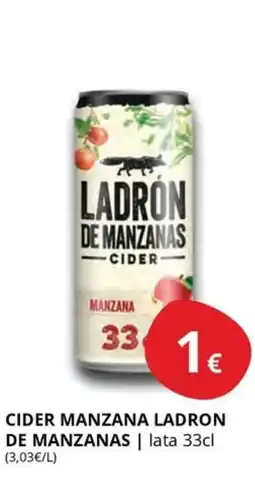 Supermercados MAS LADRON DE MANZANAS Cider manzana oferta