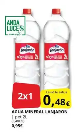 Supermercados MAS LANJARON Agua mineral oferta