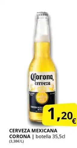 Supermercados MAS CORONA Cerveza mexicana oferta