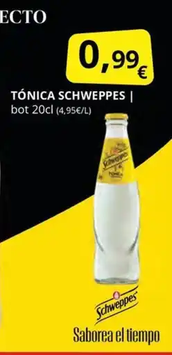 Supermercados MAS SCHWEPPES Tónica oferta