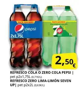 Supermercados MAS Refresco cola o zero cola pepsi oferta