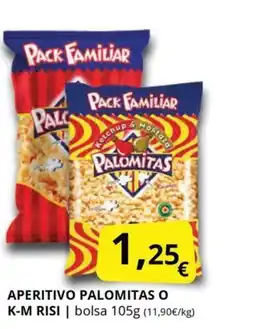 Supermercados MAS PALOMITAS O K-M RISI Aperitivo oferta