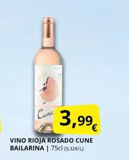 Supermercados MAS Vino rioja rosado cune bailarina oferta